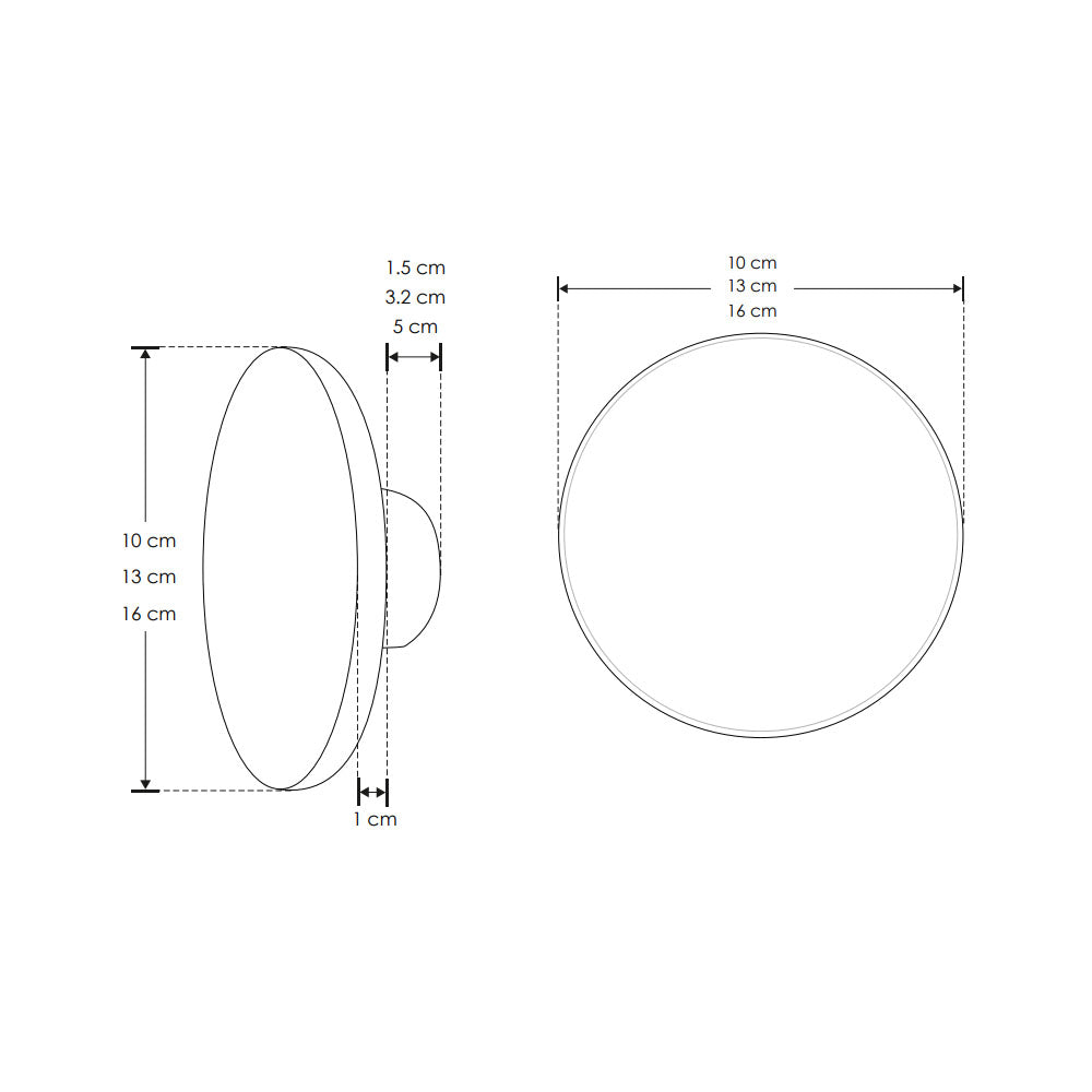 LUMINARIO PARED LED BLANCO CALIDO 12W REDONDO SOBREPONER NEGRO 100-240VCA IP65