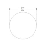 LUMINARIO DE PARED DE LED BLANCO CALIDO 3W REDONDO SALIDA TRASERA DE SOBREPONER POLICARBONATO ACABADO BLANCO 100-240V CA IP65