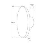 LUMINARIO DE PARED DE LED BLANCO CALIDO 6W REDONDO SALIDA TRASERA DE SOBREPONER POLICARBONATO ACABADO BLANCO 100-240V CA IP65