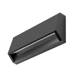 LUMINARIO DE PARED DE LED BLANCO CALIDO 1.5W OPTICA 120G RECTANGULAR DE SOBREPONER POLICARBONATO ACABADO NEGRO 100-240 V CA IP65