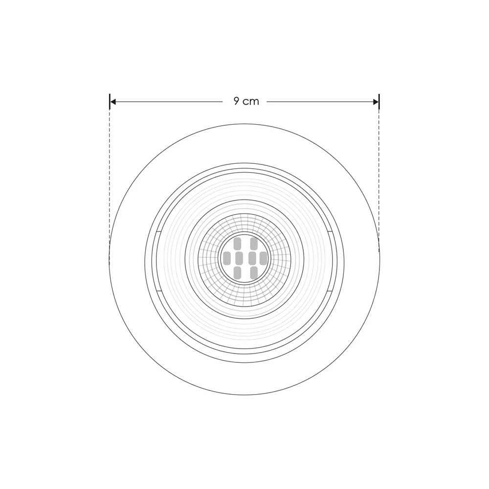 LUMINARIO DE LED REDONDO 7W   2700K P/ SOB. ACABADO 85  265V  IP42 MCA ILUMILEDS