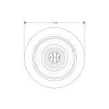 LUMINARIO DE LED REDONDO 7W   2700K P/ SOB. ACABADO 85  265V  IP42 MCA ILUMILEDS