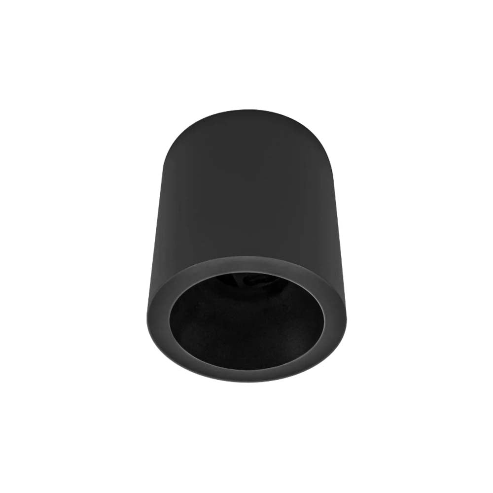 DIFUSOR REDONDO PARA MODULO DE LED DE 8W DE SOBREPONER POLICARBONATO ACABADO NEGRO IP54