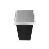 LUMINARIO DE PISO DE LED BLANCO CALIDO 2 WATTS CUADRADO DE EMPOTRAR POLICARBONATO ACERO INOXIDABLE CUERPO DE ALUMINIO INCLUYE HOUSING 100-130V CA PROTECCION IP65