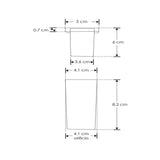 LUMINARIO DE PISO DE LED BLANCO CALIDO 2 WATTS CUADRADO DE EMPOTRAR POLICARBONATO ACERO INOXIDABLE CUERPO DE ALUMINIO INCLUYE HOUSING 100-130V CA PROTECCION IP65