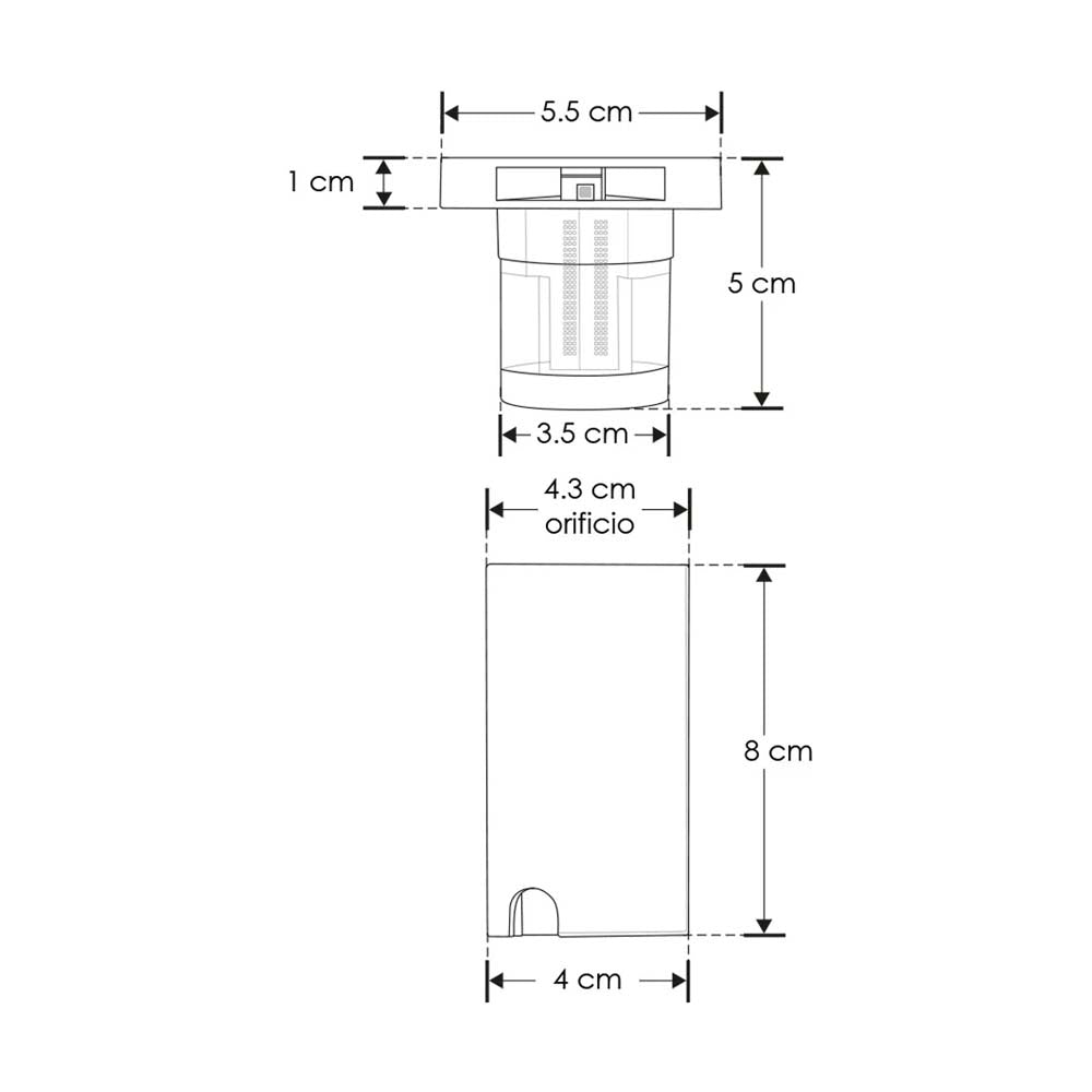 LUMINARIO DE PISO DE LED BLANCO CALIDO 1 W CUADRADO CON CUATRO SALIDAS DE LUZ DE EMPOTRAR POLICARBONATO ACABADO NEGRO INCLUYE HOUSING DE POLICARBONATO 100-240V CA IP67