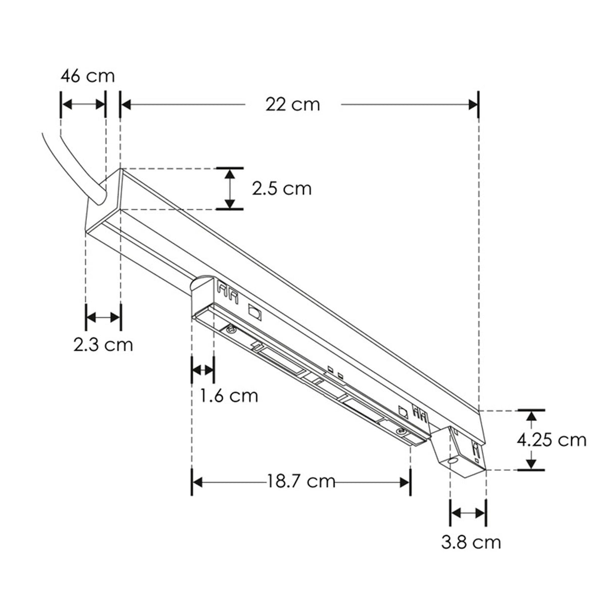 FUENTE DE ALIMENTACION P/RIEL MAGNETICO 80W 100-265V 48V IP66 ILUMILEDS