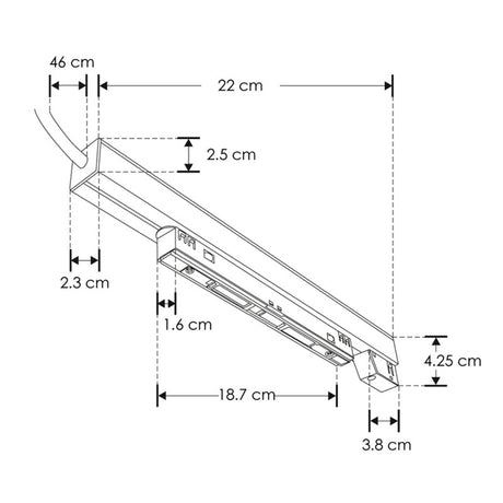 FUENTE DE ALIMENTACION P/RIEL MAGNETICO 80W 100-265V 48V IP66 ILUMILEDS