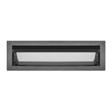 LUMINARIO DE TECHO CON MICA DIFUSA PUNTUAL RECTANGULA DE LED BLANCO NEUTRO 10W OPTICA ASIMETRICA DE EMPOTRAR ALUMINIO ACABADO NEGRO 85-277V CA IP20