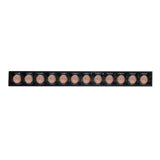 LUM P/RIEL MAGNETICO LED NEGRO TIPO RASTER 12W BC 24G 48V IP20 ILUMILEDS