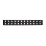LUMINARIO PARA MINI RIEL MAGNETICO PUNTUAL RECTANGULAR DE LED B.C. 10 W OPTICA 30 ALUMINIO ACABADO NEGRO 48V CC IP20