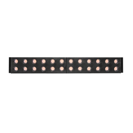 LUMINARIO PARA MINI RIEL MAGNETICO PUNTUAL RECTANGULAR DE LED B.C. 10 W OPTICA 30 ALUMINIO ACABADO NEGRO 48V CC IP20
