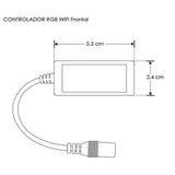 CONTROL INALAMBRICO VIA WIFI PARA TIRA DE LED RGB 84-96W 5-28V CC IP20 MCA ILUMILEDS