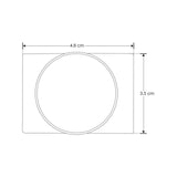LUMINARIO PARA MINI RIEL MAGNETICO CUADRADO DE SOBREPONER DE LED B.C. 6 W OPTICA 30 ALUMINIO ACABADO BCO 48V CC IP20