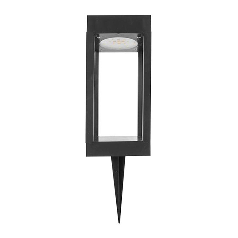LUMINARIO SOLAR LED NEGRO LUZ BLANCA Y RGB 4W 360 CON SENSOR DE OBSCURIDAD 2 MODOS DE OPERACION BATERIA DE LITIO 3.7V REMPLAZABLE IP44 ILUMILEDS