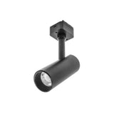 LUMINARIO PARA MINI RIEL MAGNETICO TIPO SPOT DIRIGIBLE DE LED B.C. 7 W OPTICA 24 ALUMINIO ACABADO NEGRO 48V CC IP20