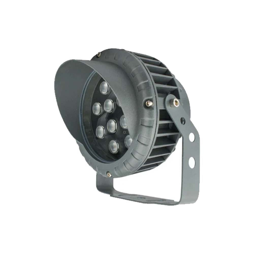LUMINARIO LED SOBREPONER GRIS CON VISERA 12W 30 BC 85-265V IP65 ILUMILEDS