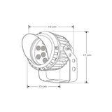 LUMINARIO LED SOBREPONER GRIS CON VISERA 9W 30 BC 85-265V IP65 ILUMILEDS