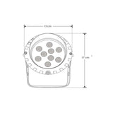 LUMINARIO LED SOBREPONER GRIS CON VISERA 9W 30 BC 85-265V IP65 ILUMILEDS