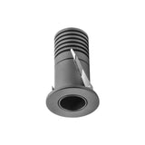 LUMINARIO DE TECHO DE LED BLANCO CALIDO 3W OPTICA 8G REDONDO DE EMPOTRAR ALUMINIO ACABADO NEGRO 85-265V CA IP20