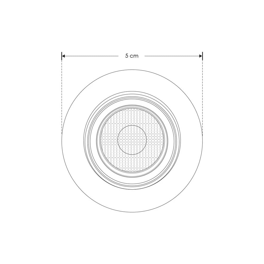 LUMINARIO DE TECHO DE LED DIRIGIBLE BLANCO CALIDO 7W OPTICA 15G REDONDO DE EMPOTRAR ALUMINIO ACABADO NEGRO 85-265V CA IP20