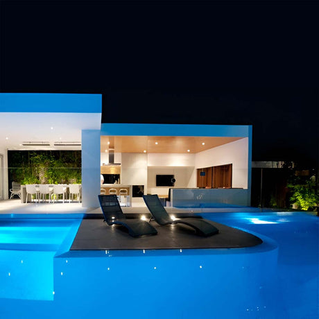 LUMINARIA SUBACUATICA LED DE EMPOTRAR 9W 24V RGB 3 EN 1  IP68