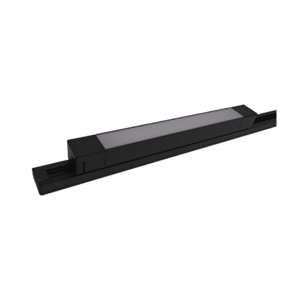 LUMINARIA PARA RIEL ELECTRIFICADO LED BLANCO NEUTRO 20W TIPO FLOOD OPTICA 110G DE SOBREPONER ALUMINIO ACABADO NEGRO 110-240V CA IP20