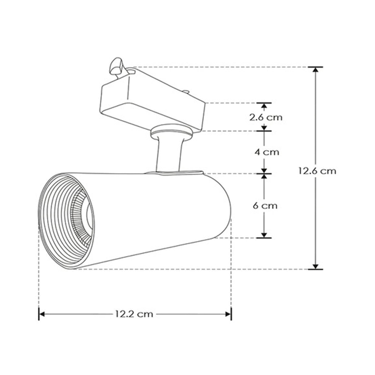 LUMINARIO P/RIEL LED BLANCO 10W BN 35 85-265V IP20 ILUMILEDS ***HAE 2024***