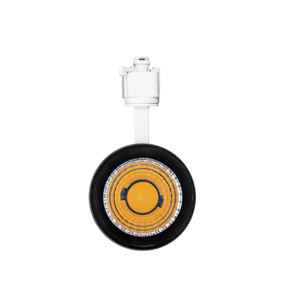LUMINARIA  PARA RIEL ELECTRIFICADO LED BLANCO CALIDO 12W OPTICA 35 DE SOBREPONER  ALUMINIO ACABADO BLANCO 85-265V IP20 ILUMILEDS