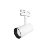 LUMINARIO PARA RIEL ELECTRIFICADO COMPATIBLE CON LAMPARA TIPO DICROICA GU10 277 V CA 35W MAX CILINDRICO ALUMINIO ACABADO BLANCO INCLUYE BASE GU10 NO INCLUYE LMPARA IP20