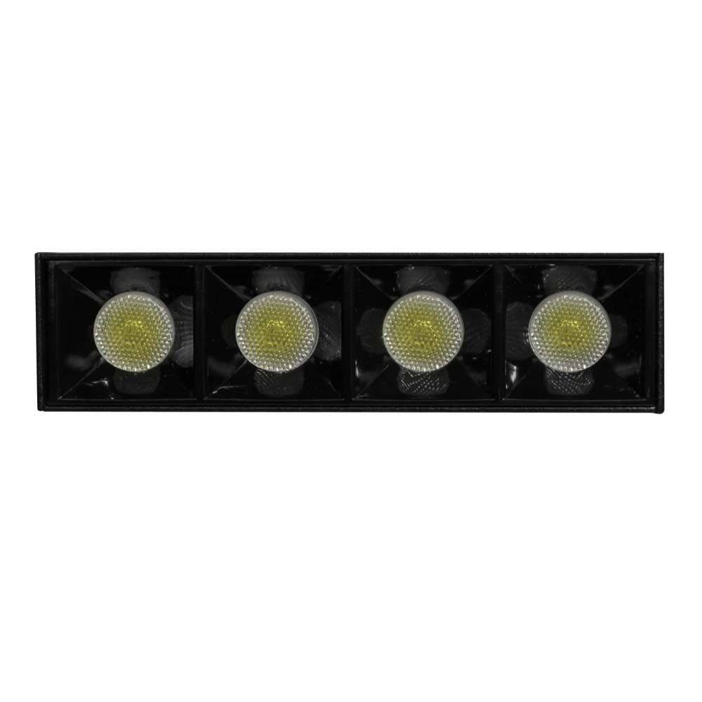 LUMINARIA  PARA RIEL ELECTRIFICADO LED 3500K  10W OPTICA  36 DE SOBREPONER ALUMINIO ACABADO NEGRO  100-240V IP20