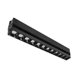 LUMINARIO P/RIEL ELECTRIFICADO LED BLANCO NEUTRO 20W PUNTUAL RECT. DIRIGIBLE OPT 36 SOB. ACAB NEGRO 110-240V IP20 ILUMILEDS
