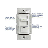 DIMMER DESLIZABLE ILLUMATECH 3VIAS 1200VA 120/227V. S/P S/P ILLUMATECH BLA-MAR-ALM
