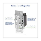 DIMMER UNIVERSAL LED 150W3 VIAS 120V. S/ PLACA C/CARATULAS BLANCO LEVITON IPL06-10Z