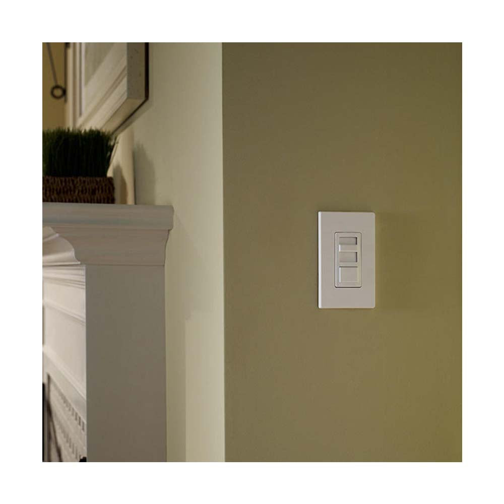 DIMMER UNIVERSAL LED 150W3 VIAS 120V. S/ PLACA C/CARATULAS BLANCO LEVITON IPL06-10Z