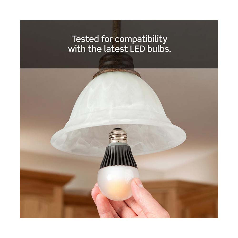 DIMMER UNIVERSAL LED 150W3 VIAS 120V. S/ PLACA C/CARATULAS BLANCO LEVITON IPL06-10Z