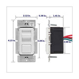 DIMMER UNIVERSAL LED 150W3 VIAS 120V. S/ PLACA C/CARATULAS BLANCO LEVITON IPL06-10Z