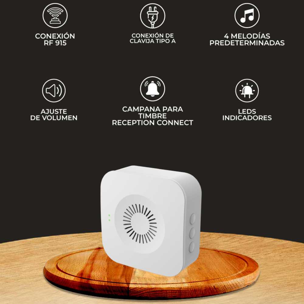 CHICARRA RECEPCION 2.5W 100-240V BLANCO SOBREPONER CHIME