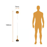 KIT DE 2 PIEZAS DE LAMPARA COLGANTE LED METAL 1.5M 9W LUZ CALIDA BRILLANTE IRC90 NO ATENUABLE DOR/NGO