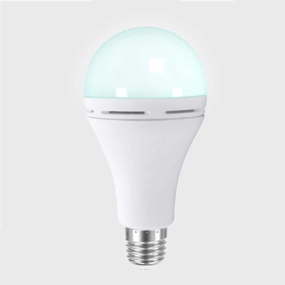 KIT DE 10 PIEZAS DE FOCO LED TECNOLITE A19 RECARGABLE 9W LUZ DE DÍA BASE E27