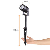 KIT DE 2 PIEZAS DE REFLECTOR EXTERIOR LED CON ESTACA 9W/100-240V 3000K DIRIGIBLE LIESMA