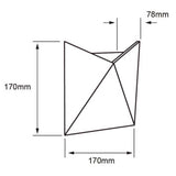 KIT DE 2 PIEZAS DE LAMPARA DE PARED LED TECNOLITE TITAWIN DE EXTERIOR 9W LUZ SUAVE CALIDA IP54 LED INTEGRADO