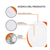 KIT DE 11 PIEZAS DE LUMINARIO LED DE INTERIOR 9W 6500K 630LM 25000HR BLANCO