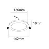 KIT DE 11 PIEZAS DE LUMINARIO LED DE INTERIOR 9W 6500K 630LM 25000HR BLANCO