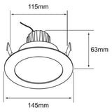 KIT DE 3 PIEZAS DE LAMP. DOWNLIGHT LED INTELIGENTE WIFI 9W. LUZ BLANCA ATENUABLE DINAMICA COMPATIBLE APP Y ASIST. VOZ BLANCO NOVA SMART