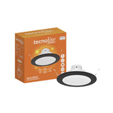 KIT DE 2 PIEZAS DE LAMP. DOWNLIGHT LED INTELIGENTE WIFI 9W. LUZ BLANCA ATENUABLE DINAMICA COMPATIBLE APP Y ASIST. VOZ NEGRO NOVA SMART