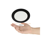 KIT DE 2 PIEZAS DE LAMP. DOWNLIGHT LED INTELIGENTE WIFI 9W. LUZ BLANCA ATENUABLE DINAMICA COMPATIBLE APP Y ASIST. VOZ NEGRO NOVA SMART