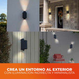 KIT DE 2 PIEZAS DE LUMINARIO EXT S/LAMPGU10 100-240V NEGRO