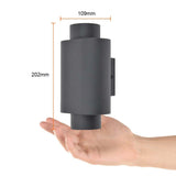 KIT DE 2 PIEZAS DE LUMINARIO EXT S/LAMPGU10 100-240V NEGRO