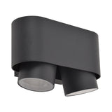 KIT DE 2 PIEZAS DE LUMINARIO EXT S/LAMPGU10 100V-240V NEGRO